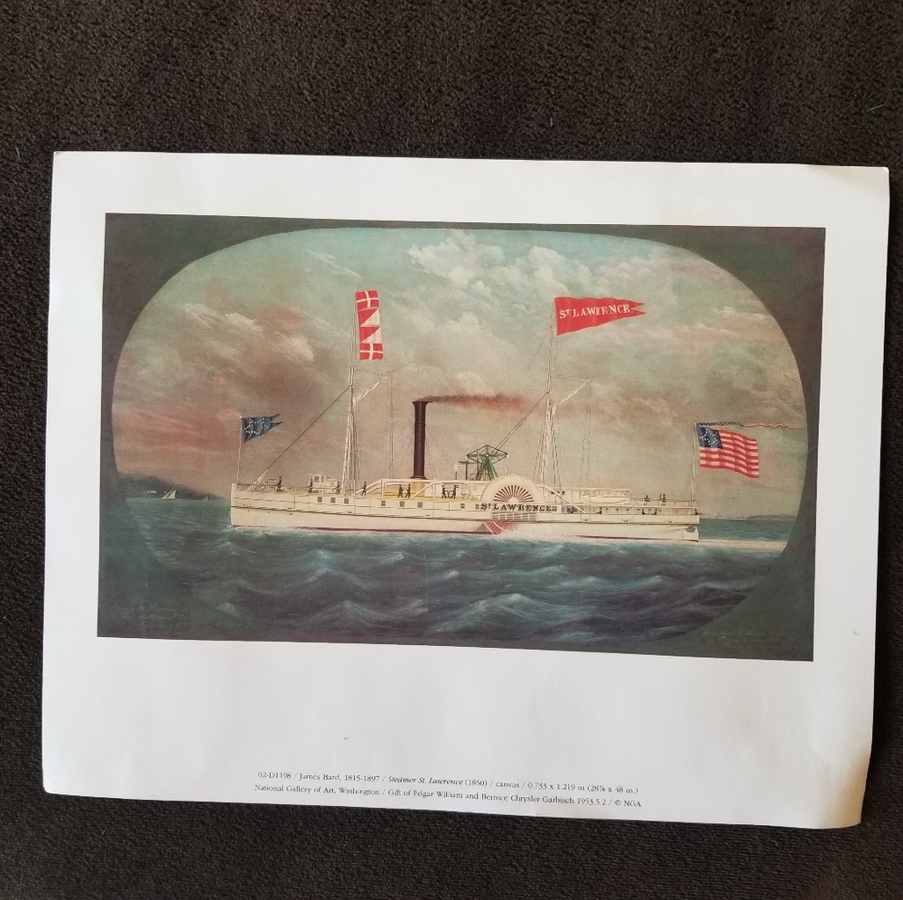 Print Steamer St. Lawrence 1850 02-D1198 - Picture 1 of 4